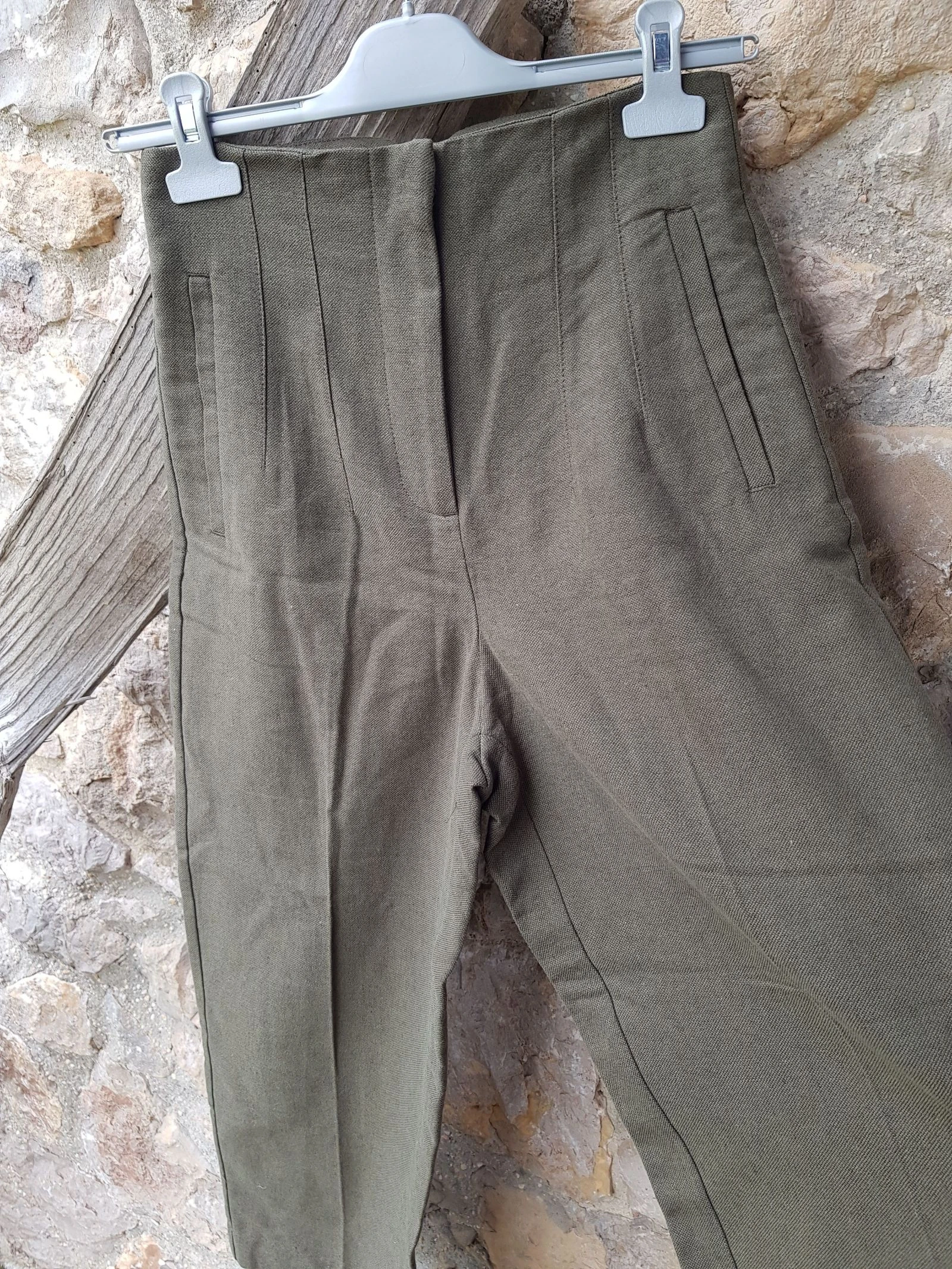 Calça larga linho e algodão Zara – photo 2